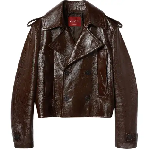 GUCCI FW25 Leather Jacket Men's