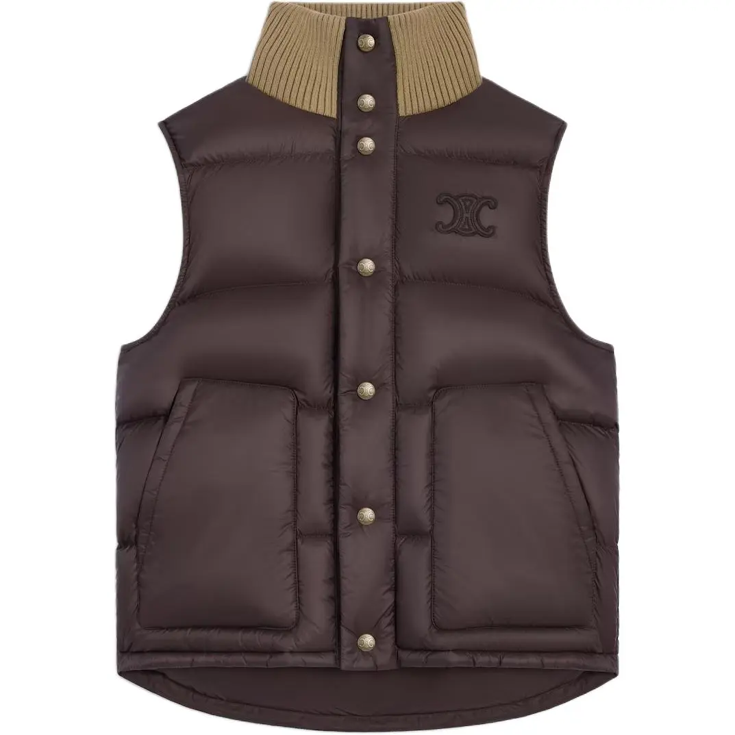 CELINE Logo Patch Puffer Vest