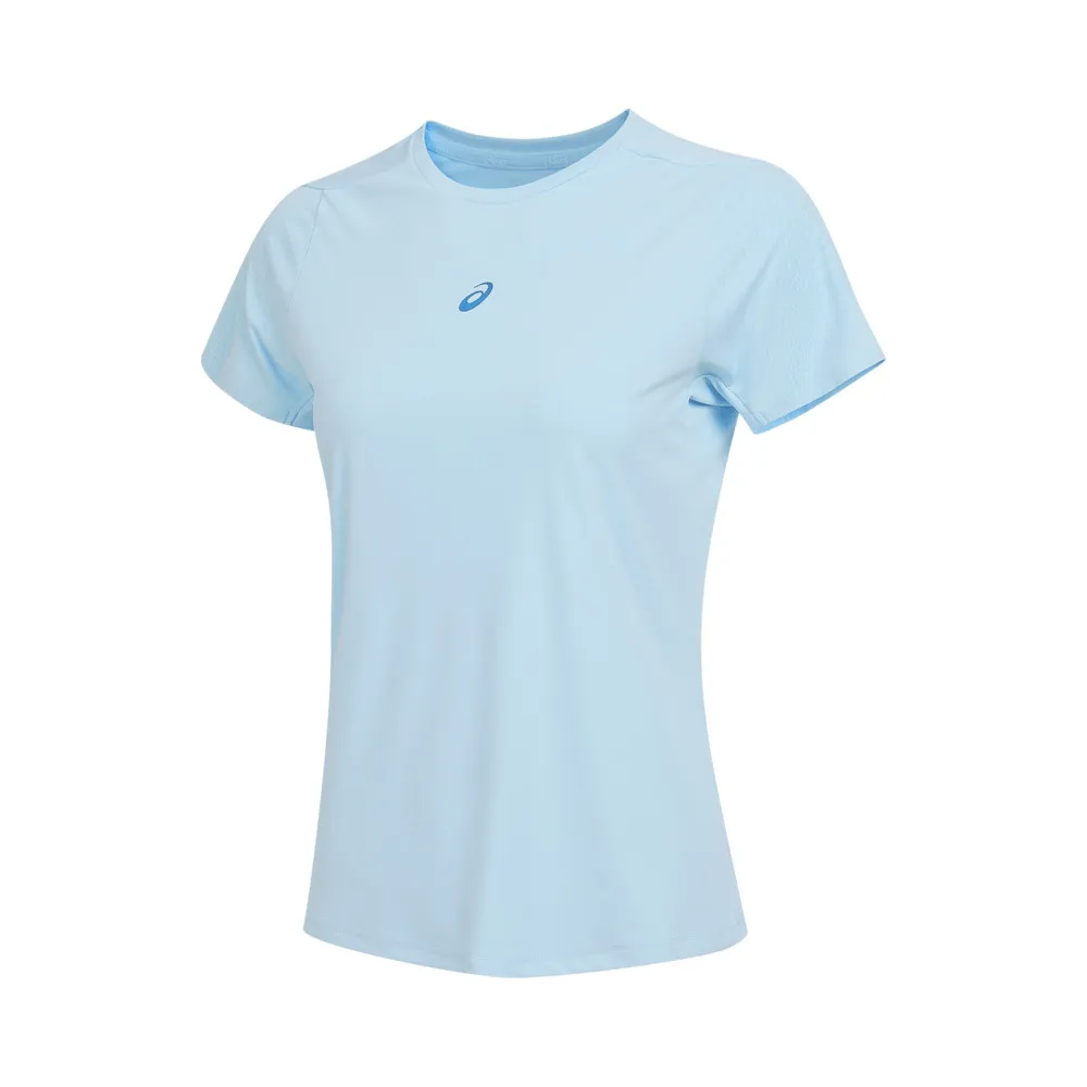 ASICS D.FRESH T-Shirts Women's Blue Crew Neck Moderate