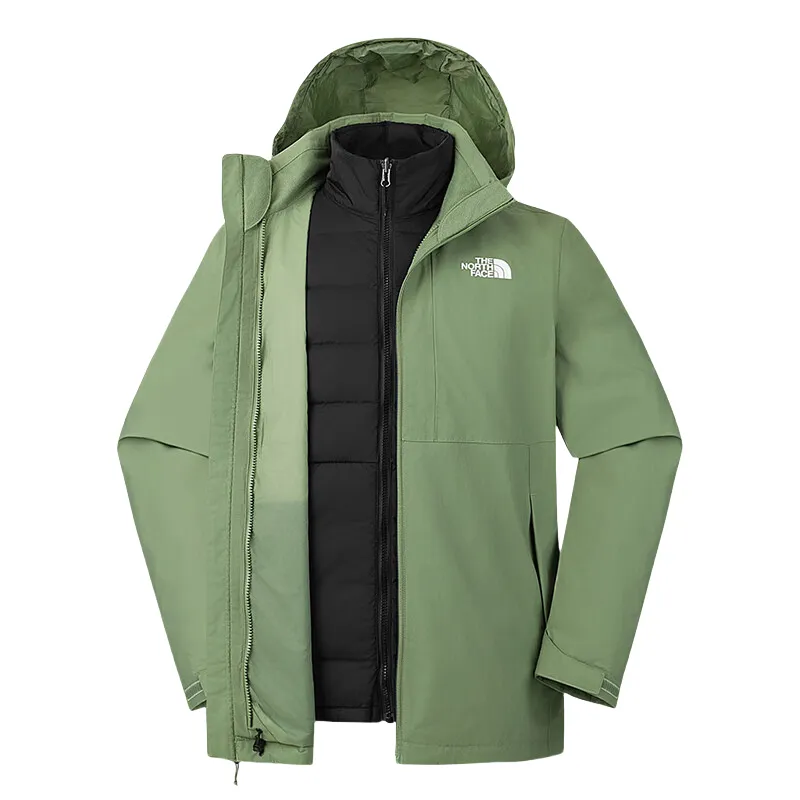 THE NORTH FACE Urban Exploration Windbreaker Jackets Men's D0L/Walnut Smoke Blue Hood Moderate