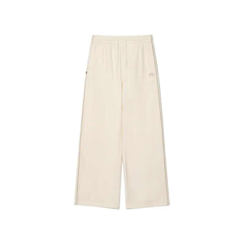 FILA Casual Pants Women's Ivory White Moderate Wide Leg Pants