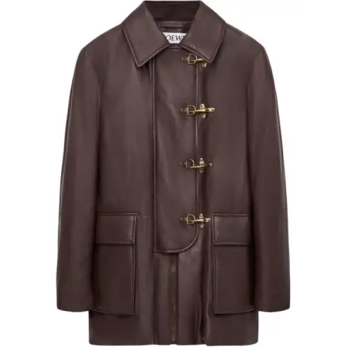 LOEWE FW25 Leather Jacket Men's