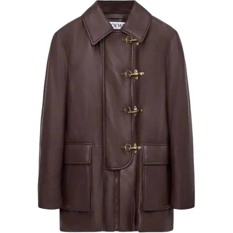 LOEWE FW25 Leather Jacket Men's