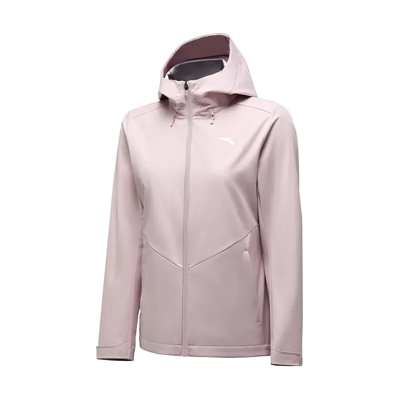 Anta Sports Trench Coat Breathable And Quick Dry Woven Thin Coat Women's Soft Pink