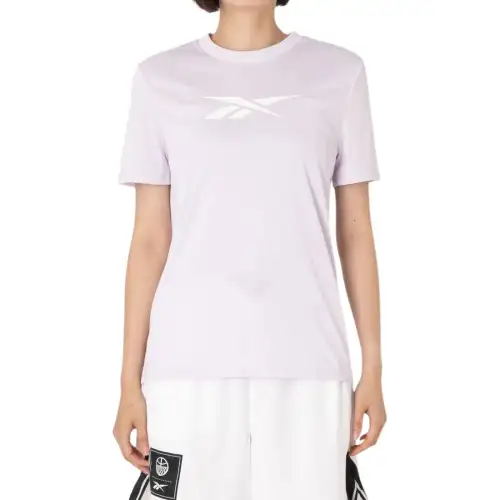 Reebok T Shirts Women's Purple Crew Neck