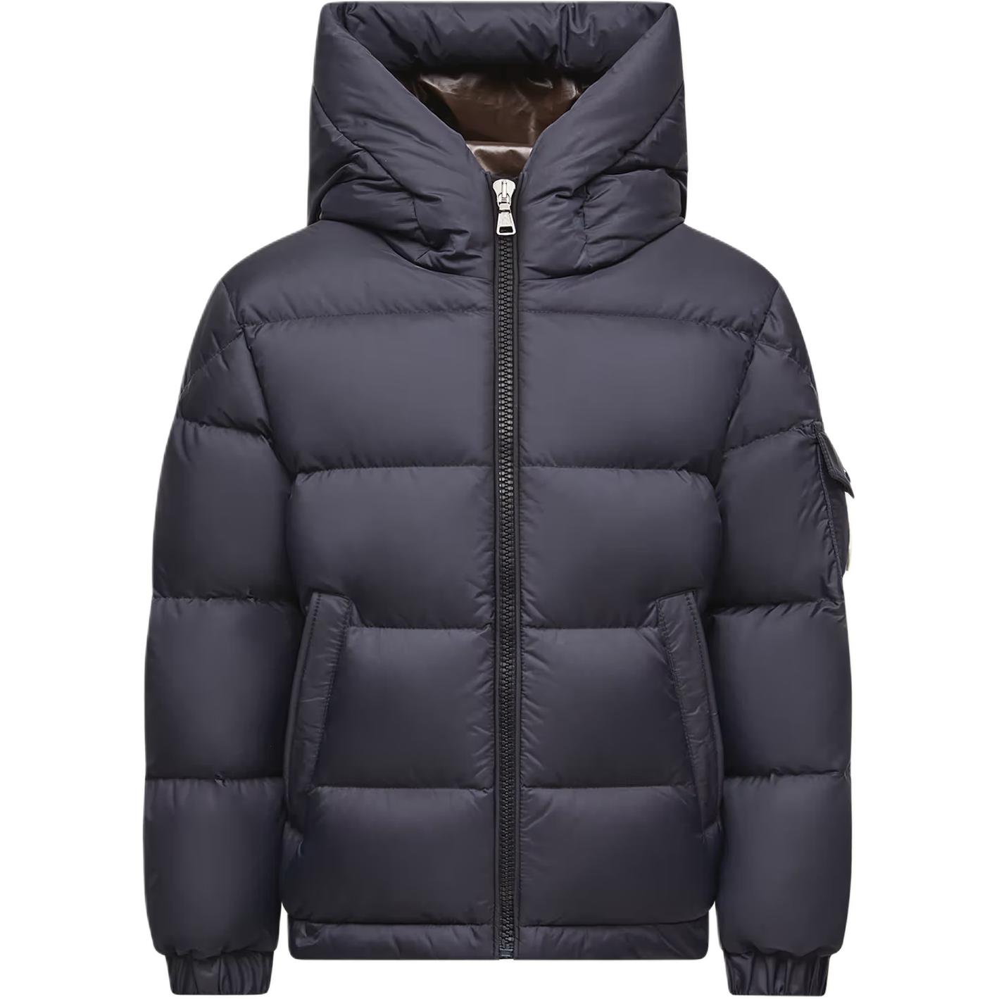 Детский пуховик Moncler Eranu Hooded Down Jacket (синий)