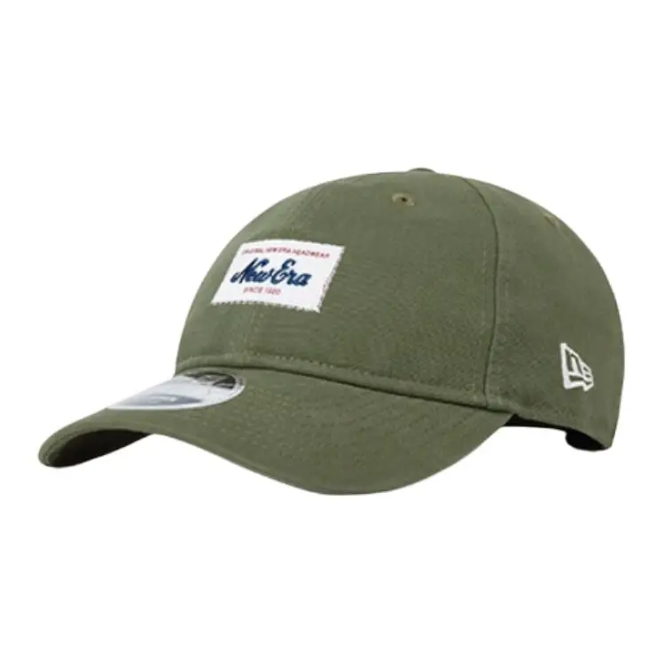 New Era Cotton Baseball Caps Unisex Olive Green