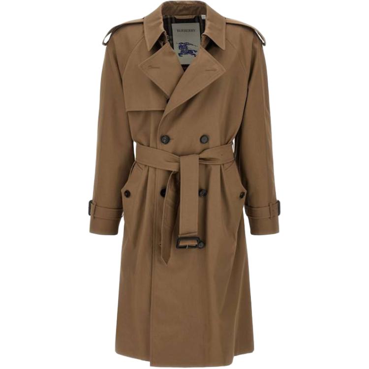Burberry Double Breasted Belted Trench Coat