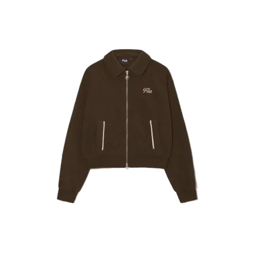 FILA Jackets Women's Brown Lapel Moderate Other