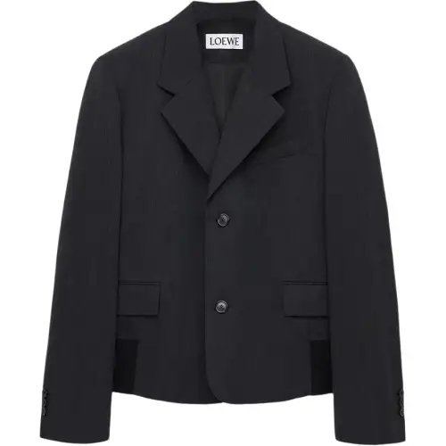 Loewe Single-Breasted Gabardine Jacket