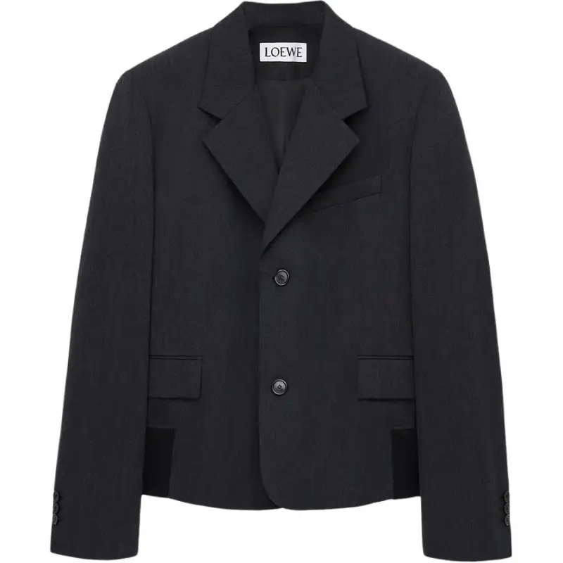 Loewe Single-Breasted Gabardine Jacket