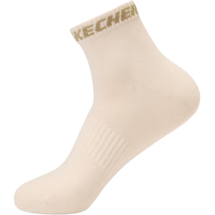 Skechers Crew Socks Unisex 3 Pack Beige