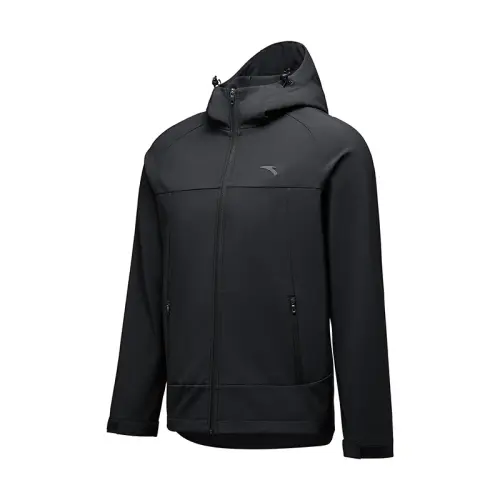 Anta Sports Top Breathable Comfortable Thick Woven Coat Men's Basic Black