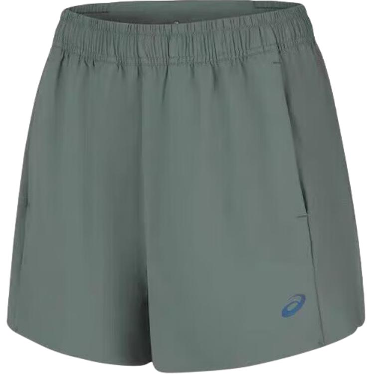 ASICS Sports Shorts Women's Dark Green/Gray Moderate