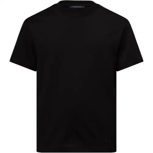 LOUIS VUITTON T Shirts Men's Black Crew Neck Moderate