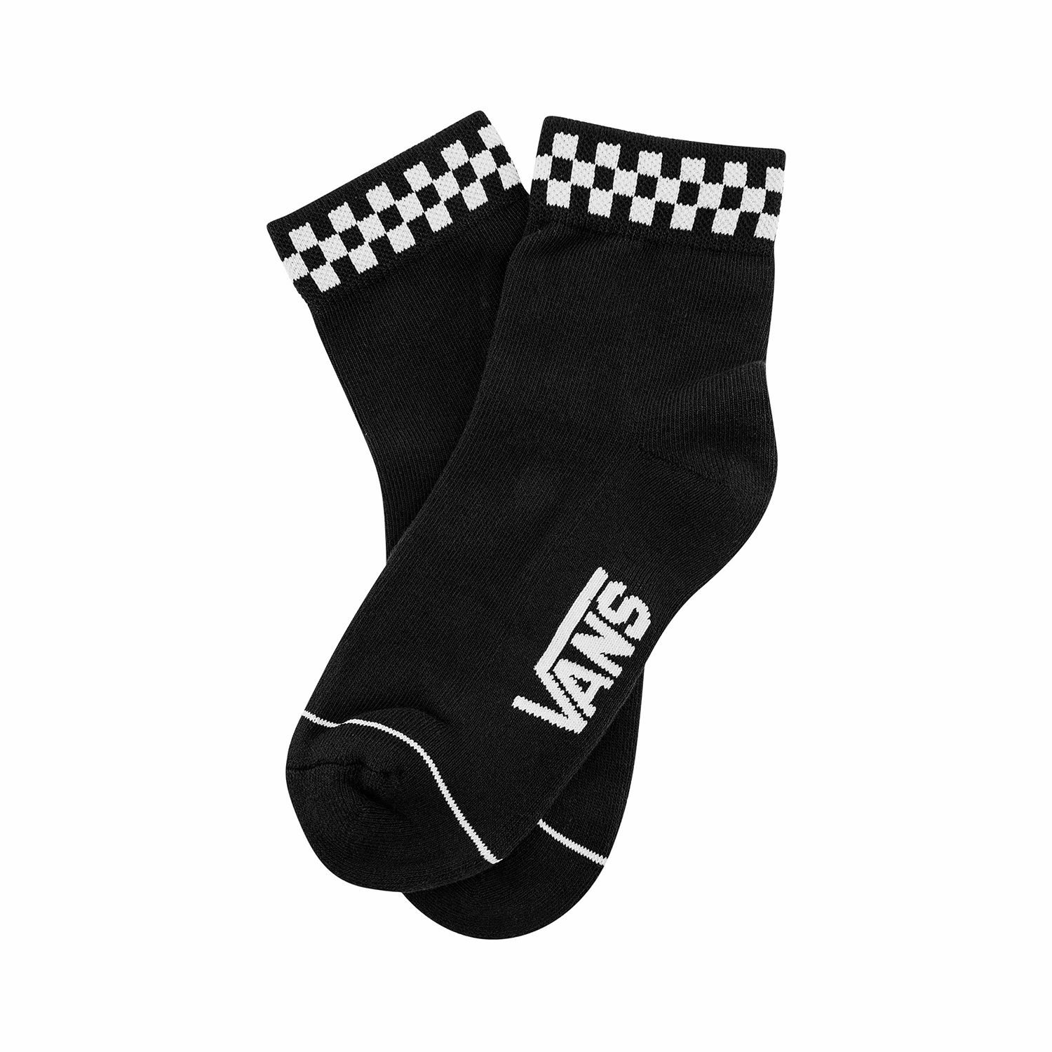 Vans PEEK A CHECK Crew Socks Unisex 3 Pack Black