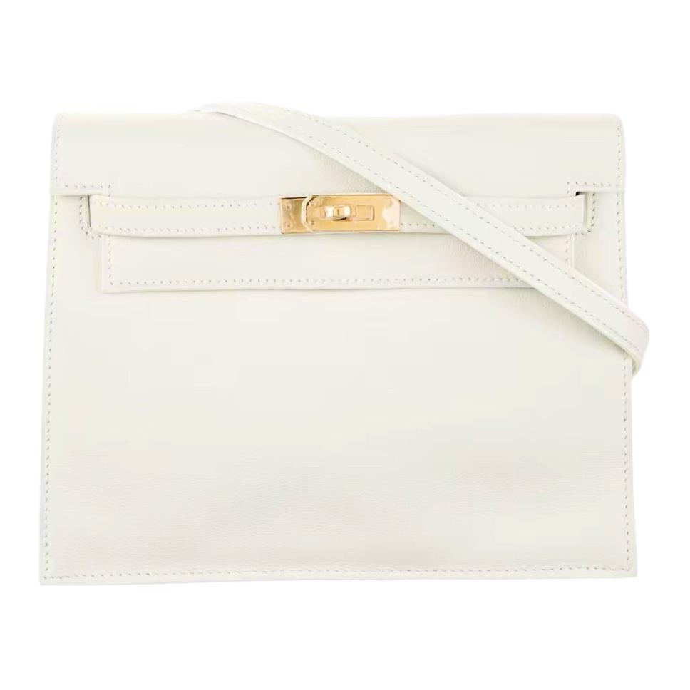 Женская сумка Hermes Kelly Danse (белая)