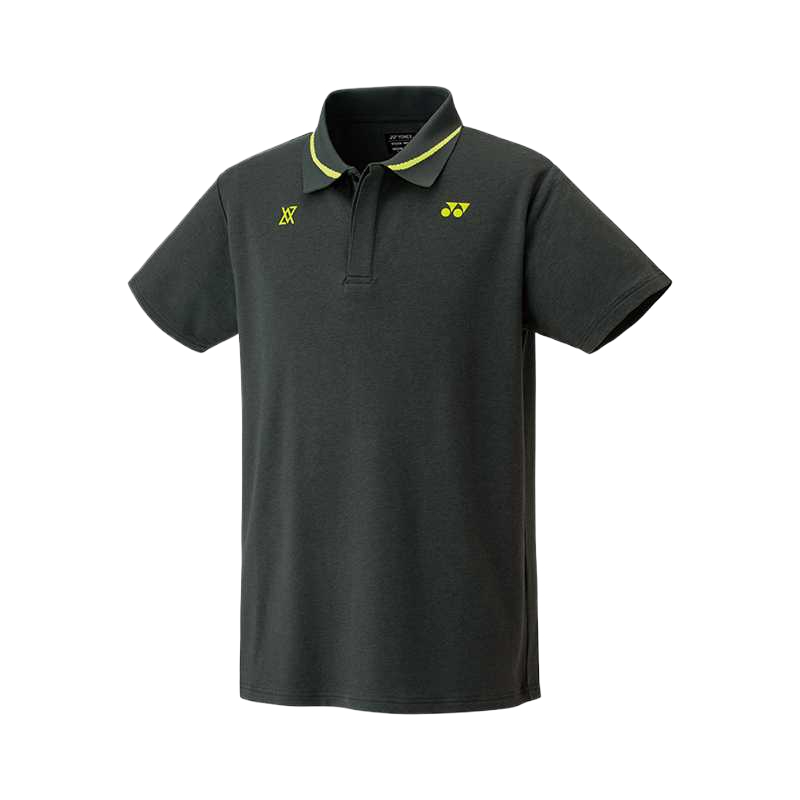 YONEX Badminton Jerseys Unisex Steel Gray Polo Collar Moderate