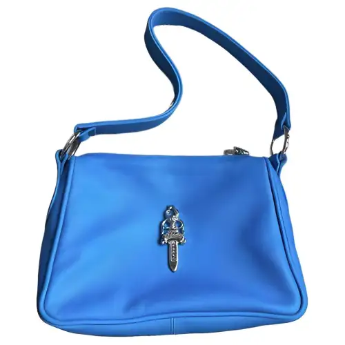 Chrome Hearts Leather Chicken Block Bag Shoulder Bag Handbag, Shoulder Bag Women's Electro optical Dark Blue
