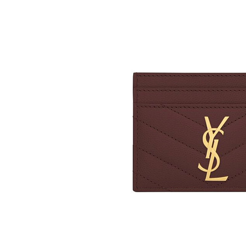 Женский кошелек SAINT LAURENT YSL CASSANDRE (бордовый) — фото 4