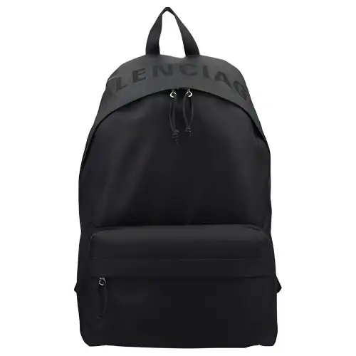 Balenciaga Nylon Fabric Backpack Men's Black
