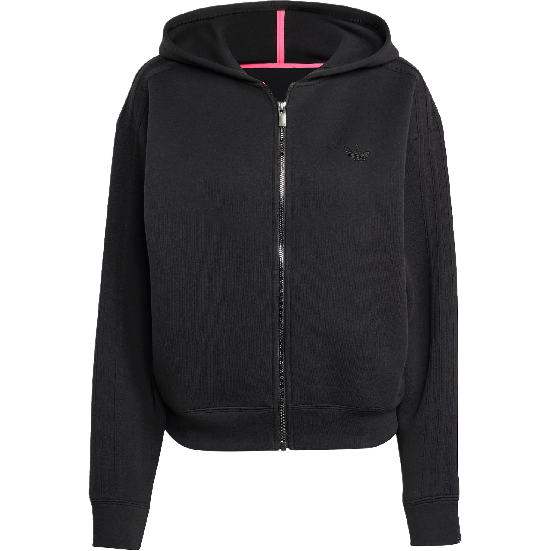 Женское худи adidas originals ADICOLOR SPACER HOODIE (черное)