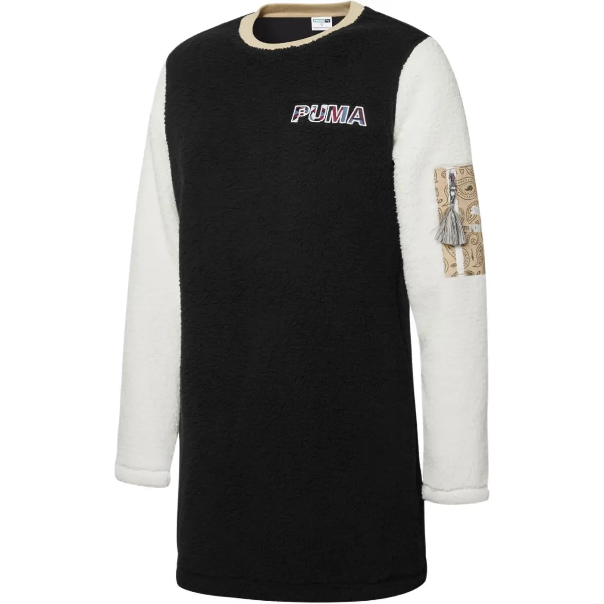 PUMA Paisley W Sherpa Dress Long Sleeved Dress Women's Black