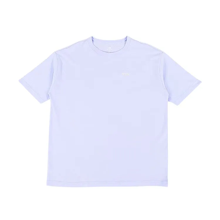 Converse T-Shirts Men's Purple Crew Neck Moderate
