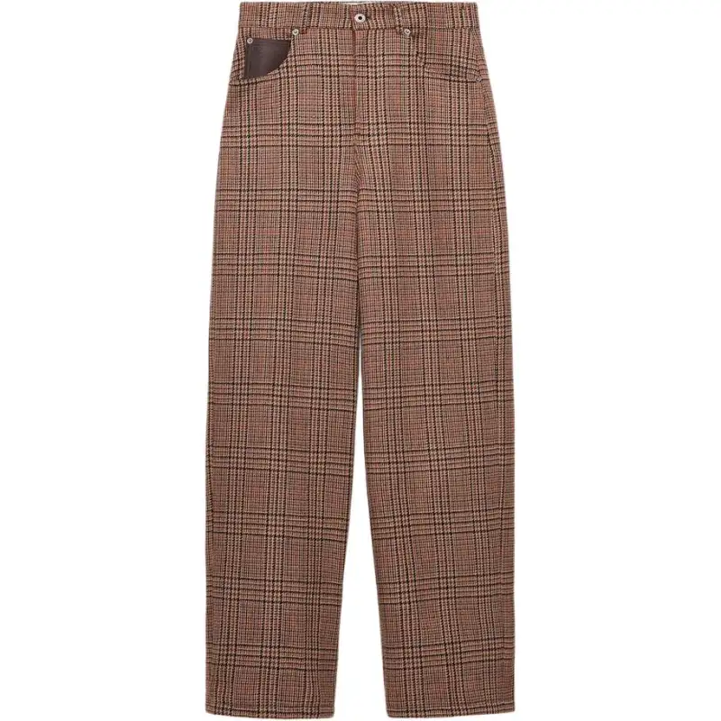 LOEWE Houndstooth Wool Trousers