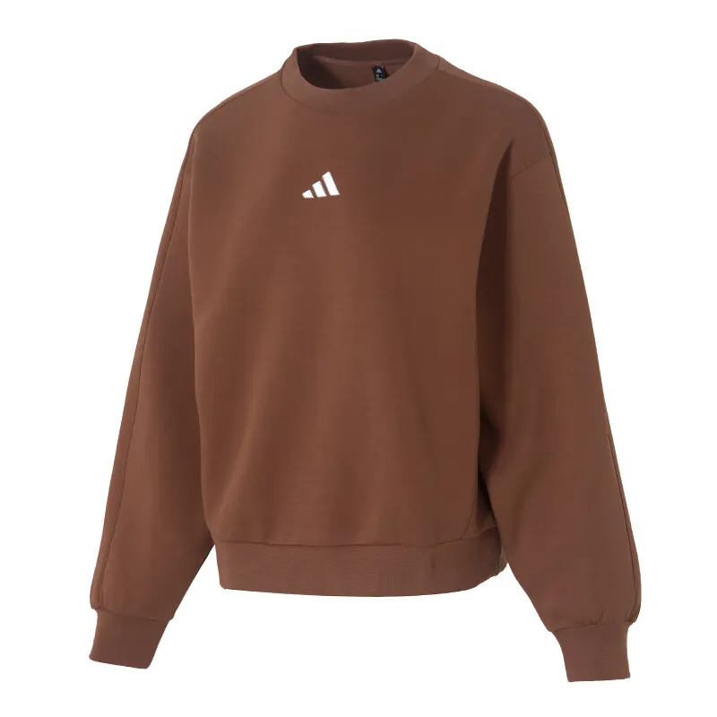 Adidas Sweatshirts Women's Umber Crew Neck Moderate Regular
