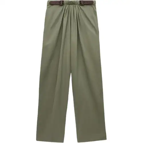 Loewe belted pleated trousers