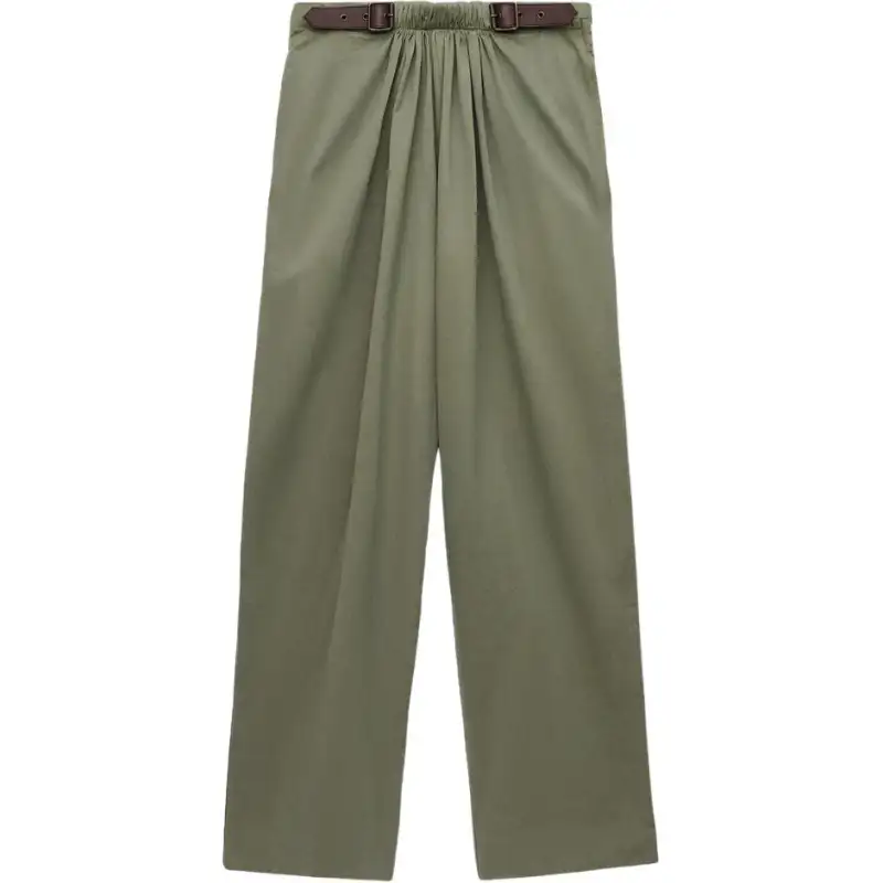 Loewe belted pleated trousers