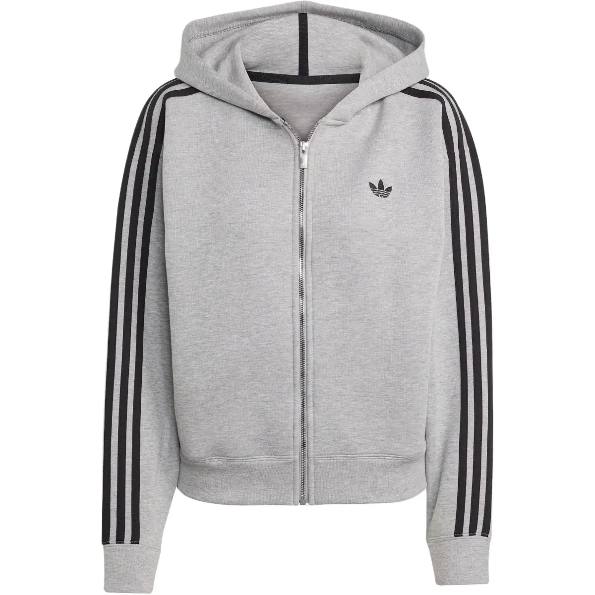 Adidas Originals three-stripe zip-up hoodie