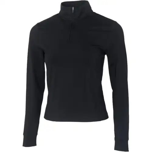 Under Armour T Shirts Women's Black Stand Collar Moderate