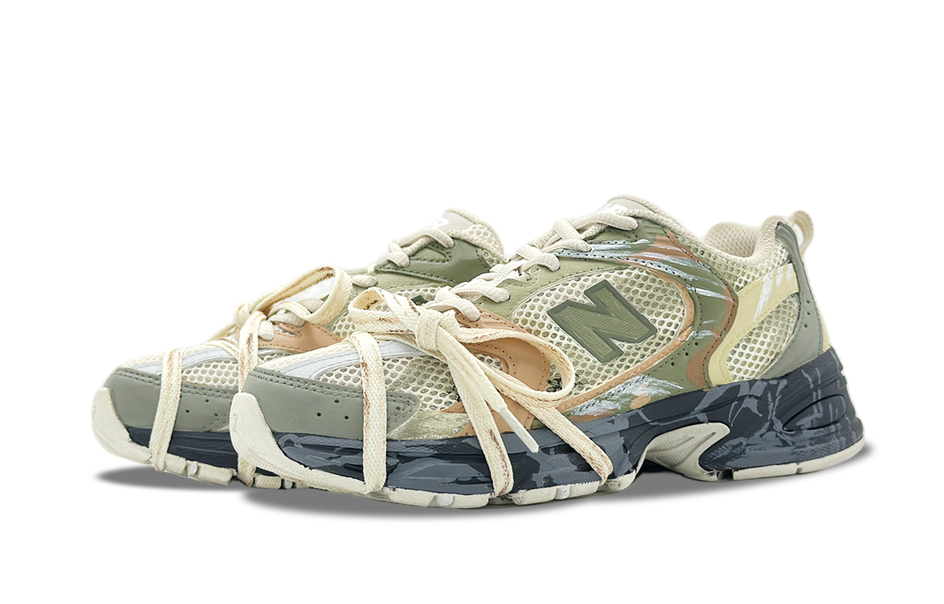 New Balance NB 530 Mesh, Textile, Artificial Leather Abrasion Resistant Breathable Low top Casual City Commuting