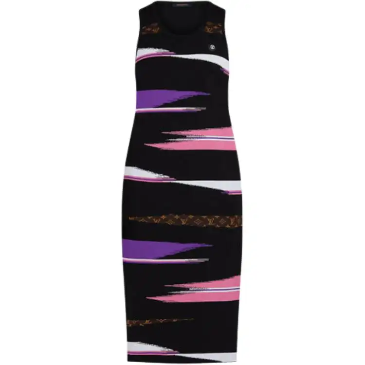 LOUIS VUITTON Sleeveless Dress Women's Black