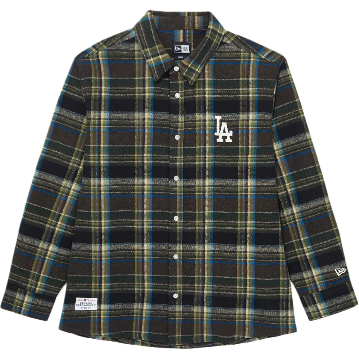 New Era Shirts Unisex Green Lapel Moderate
