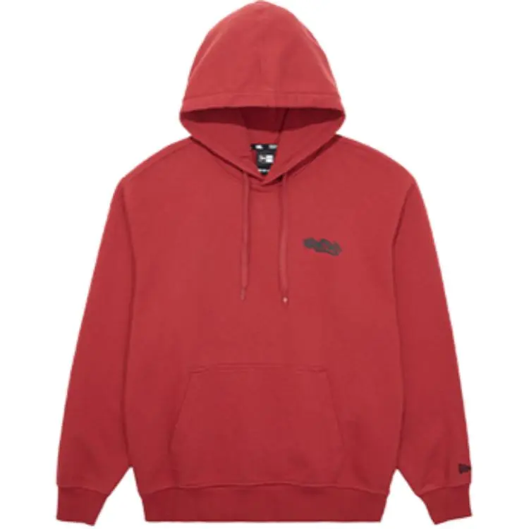 New Era Sweatshirts Unisex Red Hooded (Non-detachable) Moderate