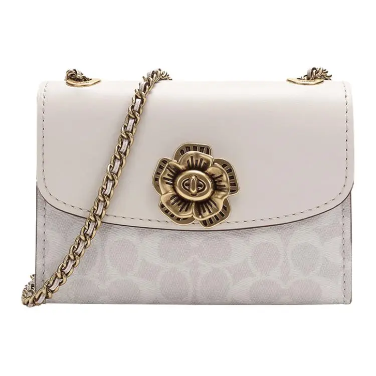 COACH Female Camellia Parker Single-Shoulder Bag White