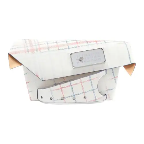 Maison Margiela Snatched Leather & Brass Chain Bag, Clutch, Shoulder Bag, Crossbody Bag Small Women's Multicolor