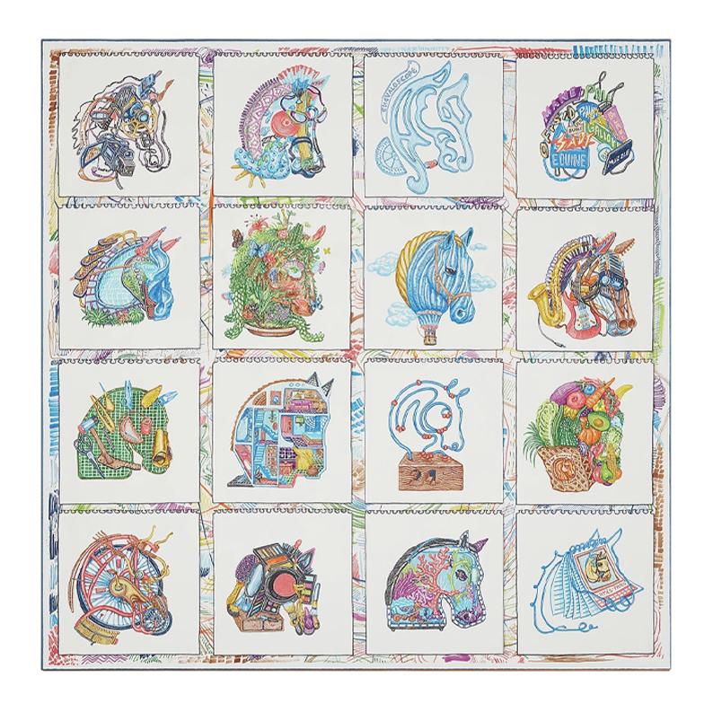 HERMES Chevaloscope Scarves Women's