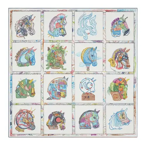 HERMES Chevaloscope Scarves Women's