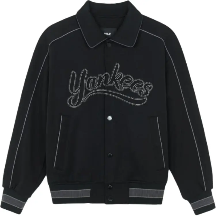 MLB Jackets Unisex Black Lapel Moderate