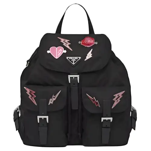 PRADA Nylon Backpack Medium Women's Black