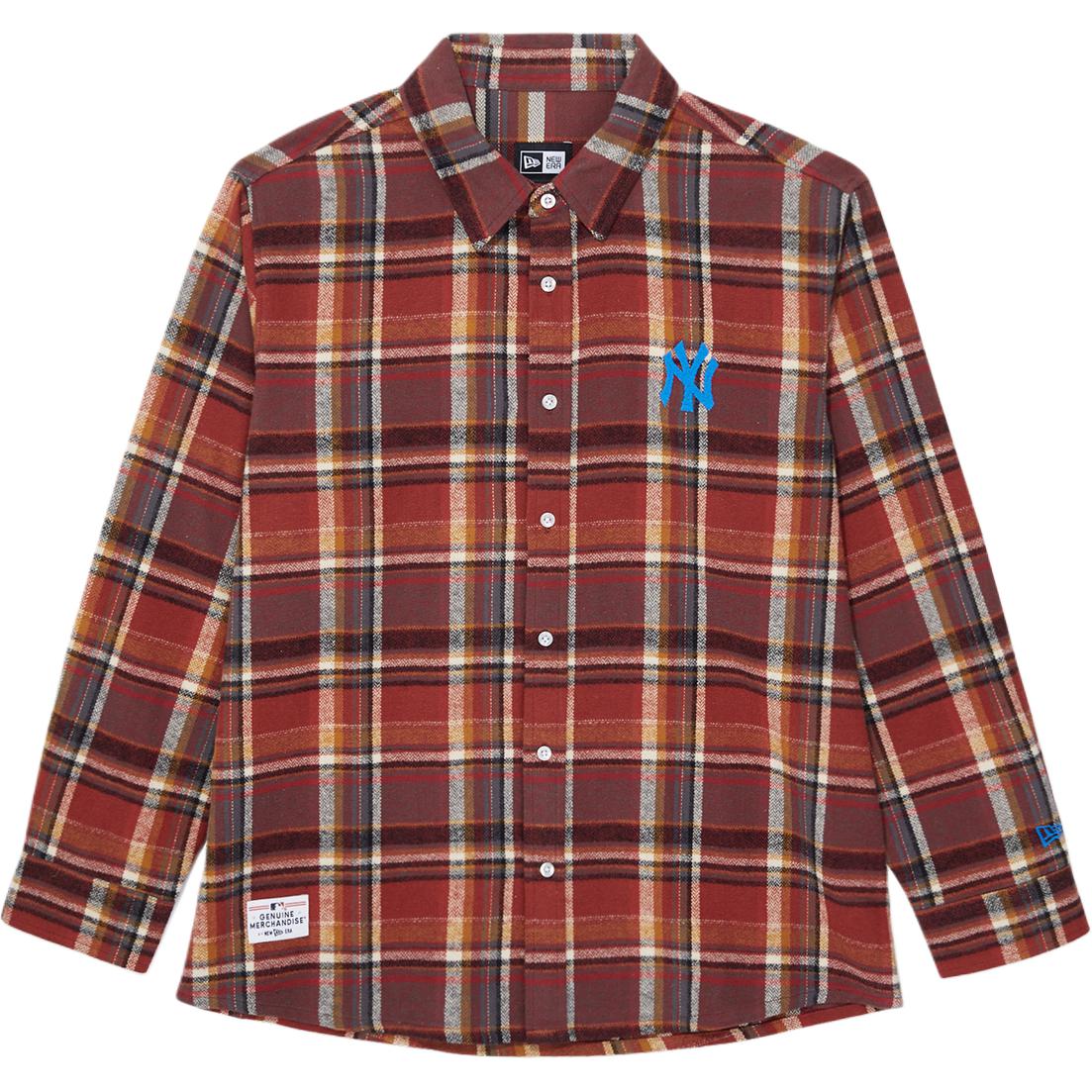 Рубашка New Era FW25 MLB logo (красная)