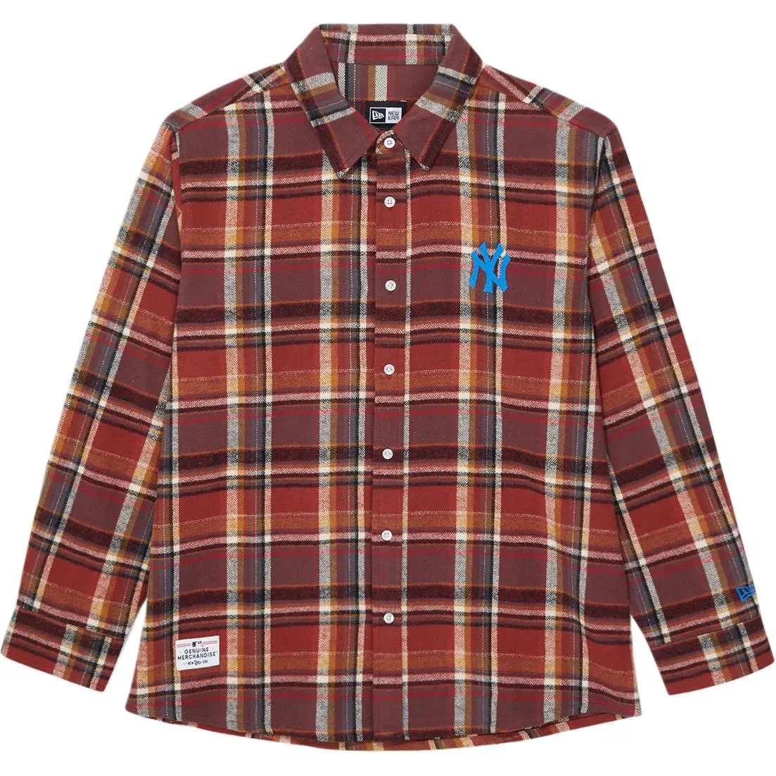 New Era Shirts Unisex Red Lapel Moderate