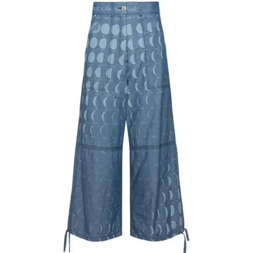 LOEWE Casual Pants Women's Blue Moderate Lantern Pants