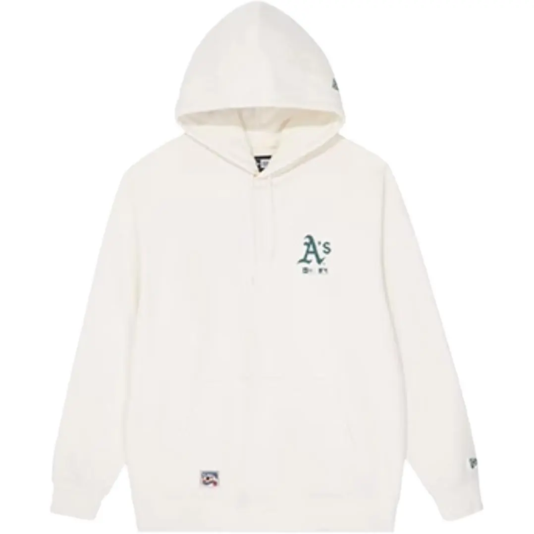 New Era Sweatshirts Unisex Ivory White Hooded (Non-detachable) Moderate