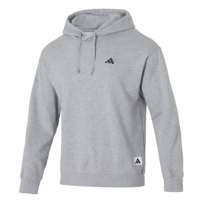 Adidas Sweatshirts Men's Gray Hooded Moderate
