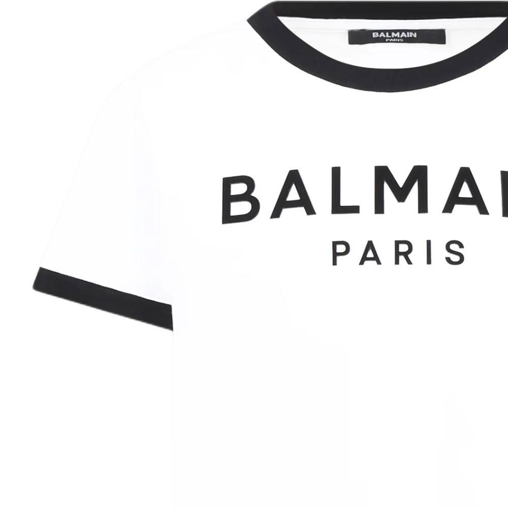 футболка BALMAIN BALMAINT SS25 Logo (белый) — фото 3